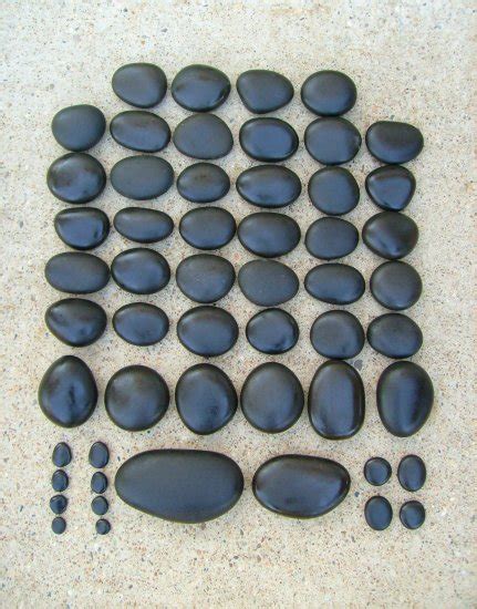 54 Hot Basalt Massage Stones