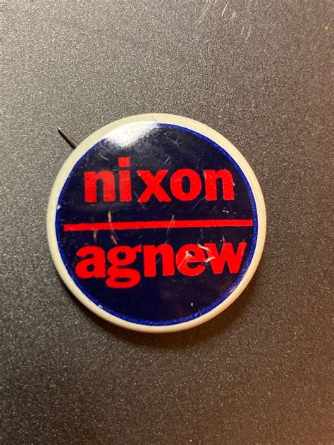 Nixon Agnew Political Pinback Button Etsy Uk