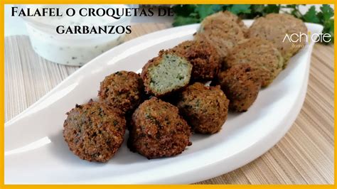 FALAFEL O CROQUETAS DE GARBANZOS FRITAS Y AL HORNO Esta receta árabe