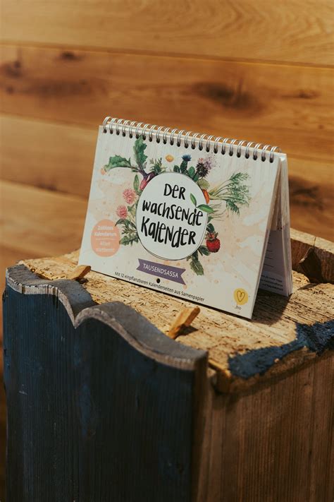 Der wachsende Kalender - Bienenlieb gemeinnütziger Verein