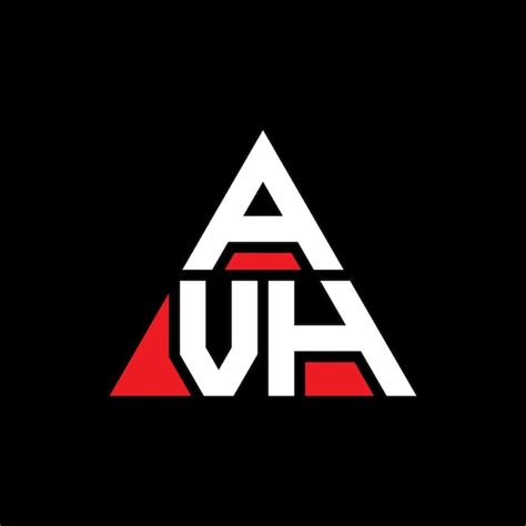 Diseño De Logotipo De Letra Triangular Avh Con Forma De Triángulo