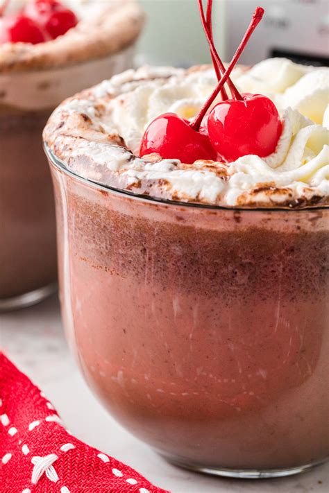 Chocolate Covered Cherry Hot Chocolate The Magical Slow Cooker