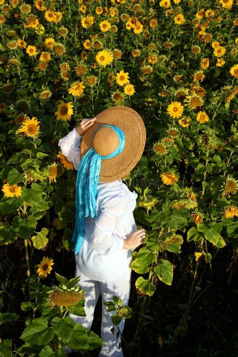 Nude In Sunflower Field Stock Image Image Of Naked Mood