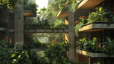 lush green oasis   city stock illustration illustration