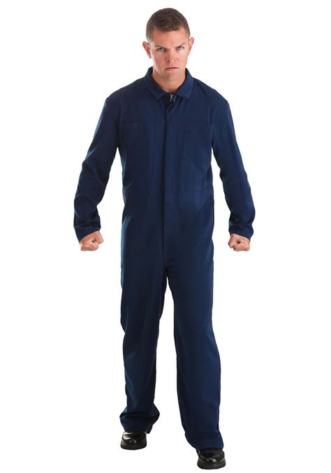 blue mechanic coveralls murderer costume