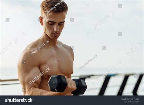 Muscular Handsome Strong Man Naked Torso Stock Photo Shutterstock