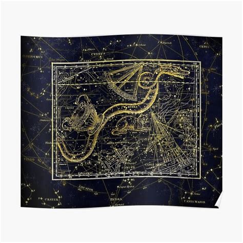 dragon star map poster  gravy designs redbubble