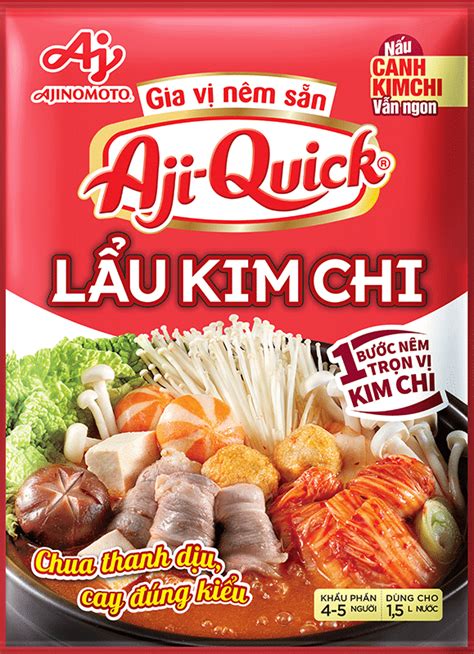 Gia vị nêm sẵn Aji-Quick® Lẩu Kim Chi