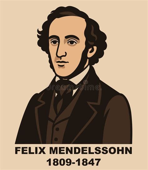 Composer Felix Mendelssohn Stock Illustrations – 3 Composer Felix ...