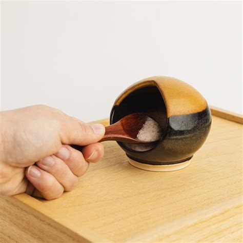 Purple and Gold Salt Cellar | Katherine Gaff