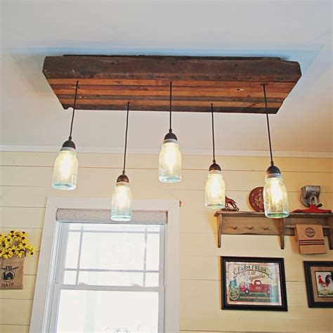 Mason Jar Light Fixture Home With Stefani