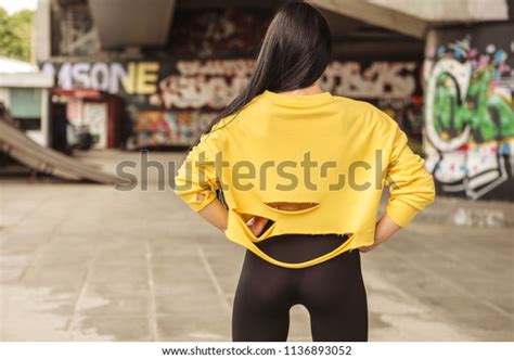Sexy Slim Fit Brunette Woman Sport Stock Photo 1136893052 Shutterstock