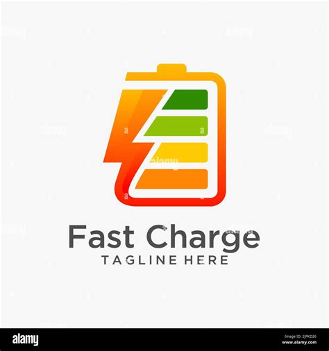 Fast Charge Battery Logo Design Stock Vector Image And Art Alamy