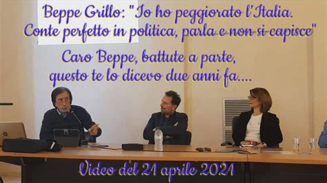 Caro Beppe Grillo Battute A Parte Hai Sbagliato Tutto Ma Questo Te