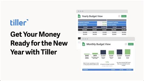 Get Your 2023 Tiller Spreadsheet Budget Ready Budget Plan Demo From