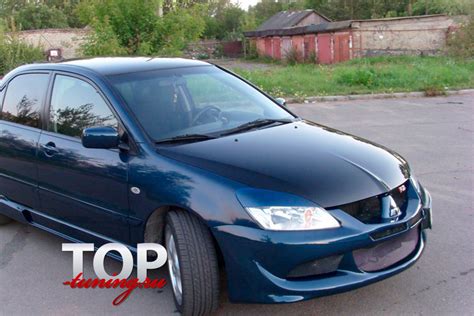 Передний бампер EVO Style на Mitsubishi Lancer 9 (IX)