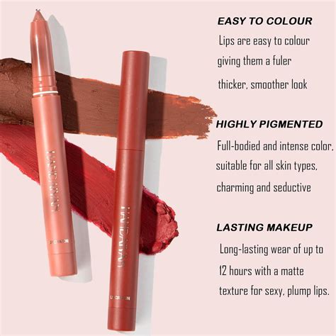 Lip Liner Creamy Nude Lip Liner And Lipstick Set Super Pigmented In Matte Lip Liners Lip