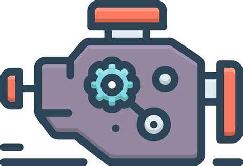 color icon  engine  vector art  vecteezy