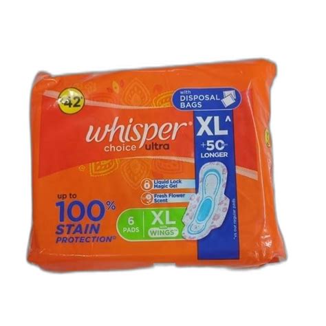 Whisper Choice Ultra Xl Sanitary Pads At Rs 39piece Whisper Pads In