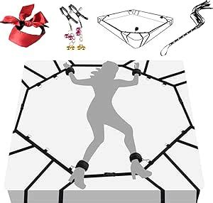 Amazon Sex Bondage Bed Restraints Kit Couple Sex Toy Restraint BDSM Set With Hand Ankle