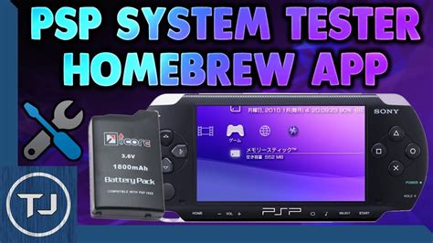 Psp System Tester Homebrew App Find And Fix Faults Youtube