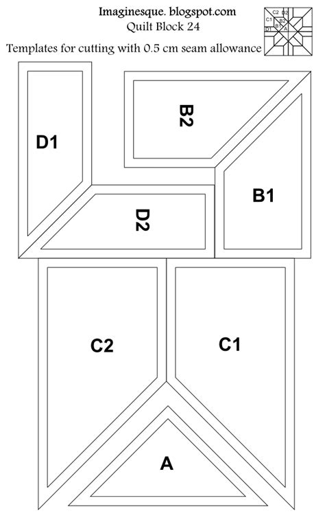 Imaginesque Quilt Block Pattern 24