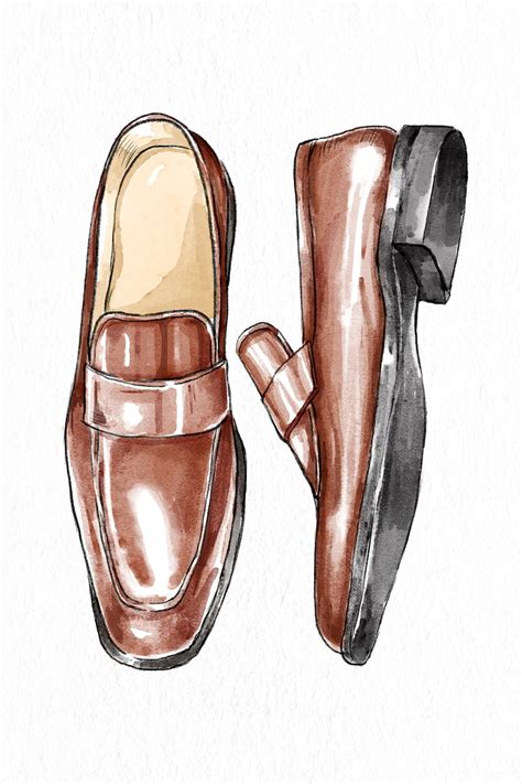 Mens Loafer Shoes Fashion Illustration Free Photo Illustration