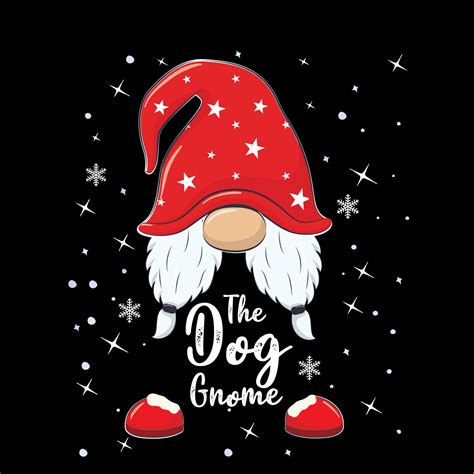 The Dog Gnomechristmas Gnomes Vector Illustration 16141029 Vector Art
