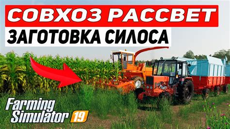 ЗАГОТОВКА СИЛОСА 2022 СОВХОЗ РАССВЕТ Farming Simulator 19 YouTube