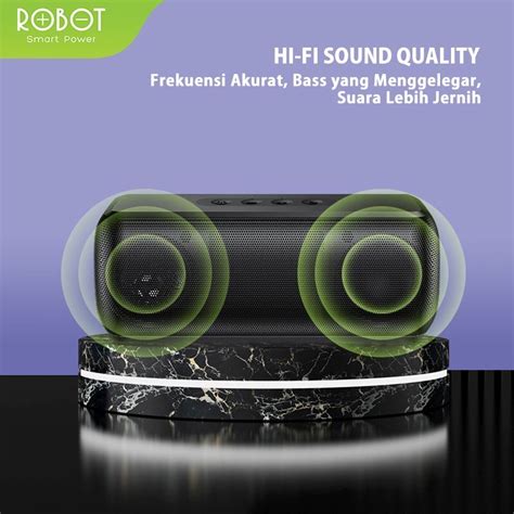 Jual Speaker Bluetooth Robot RB220 Black Original Shopee Indonesia