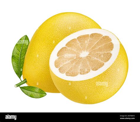 Pomelo Isolated On White Background Stock Photo Alamy