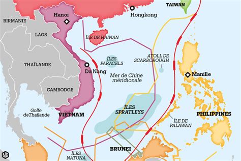 Carte De La Mer De Chine Voyage Carte Plan