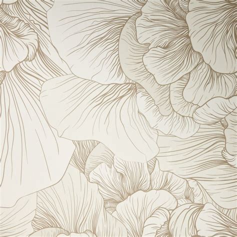 Venation Ivory Floral Wallpaper + Reviews | CB2 Canada