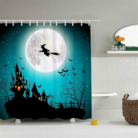 Vintage Halloween Shower Curtain Halloween Shower Curtains Popsugar