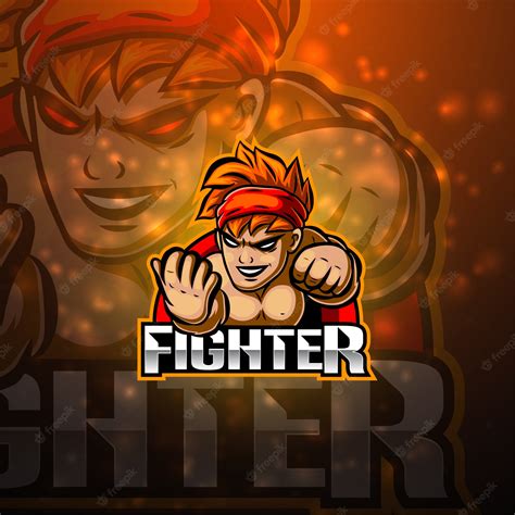 Premium Vector Fighter Esport Mascot Logo Design