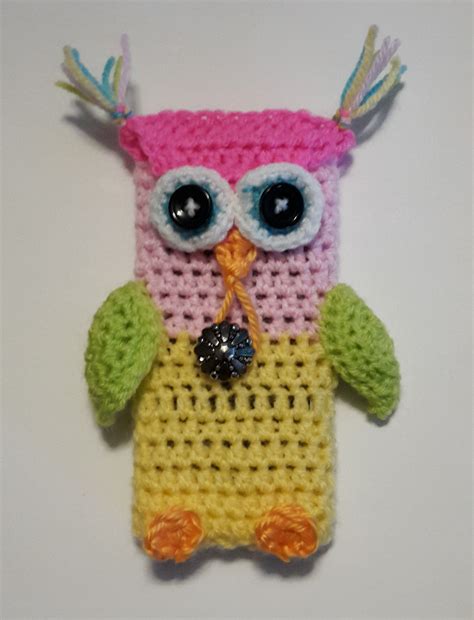 Horgolt baglyos telefontok - Kreatív+Hobby Alkotóműhely