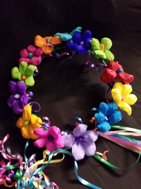 Mexican Flower Crown Fiesta Party Flowers Cinco De Mayo Day Etsy