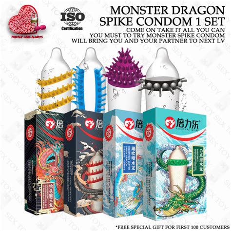 Pleasure More Passion Sex Condom Spike Condom Kondom Tahan Lama Kondom Berduri Condom Men 情趣安全套