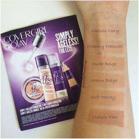 Covergirl Olay Simply Ageless In Liquid Foundation In Classic Ivory Creamy Natural Nude