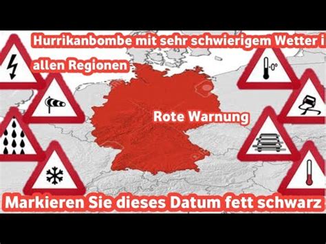 Rote Warnung Ein sehr starker Hurrikan kommt Überschwemmungen und