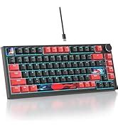 Amazon Mosptnspg Tkl Wired Mechanical Keyboard Rgb Backlit Gasket Mount Key Hot