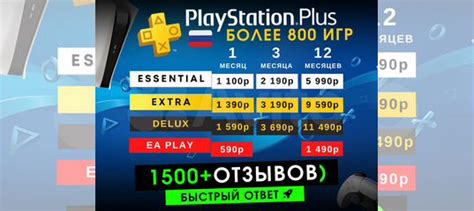 Подписка PS Plus (Extra / Deluxe / Essential) купить в Москве ...