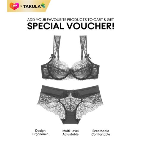 Teevancce Ultra Thin Transparent Lace Bra Set Underwire See Through Underwear Women Lingerie Big