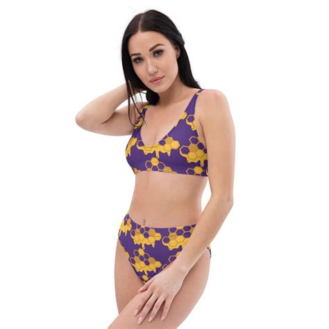 Honeybee High Waisted Bikini Etsy