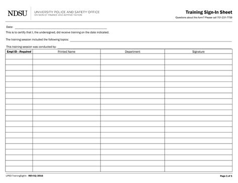 training sign  sheet template  hq printable documents