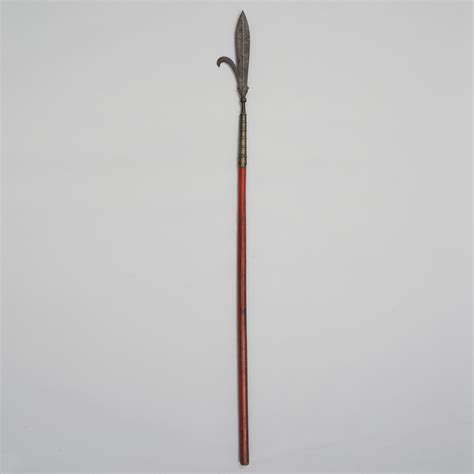 A 19th Century Chinese Spear With A Hook Bukowskis