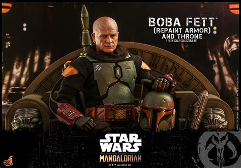 Mandalorian Boba Fett Repaint Armor And Throne Sixth Scale Figure By Hot Toys Sideshow