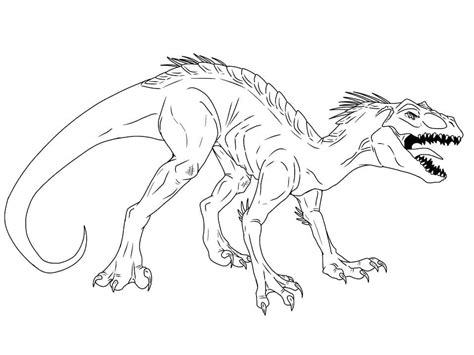 Indoraptor From Jurassic World Coloring Page Download Print Or Color