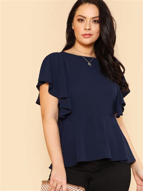 Модный топ с оборкой | Fashion tops, Trendy fashion tops, Dressy tops