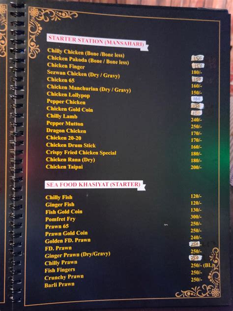 Menu At Ocean Grove Resturant Paradeep
